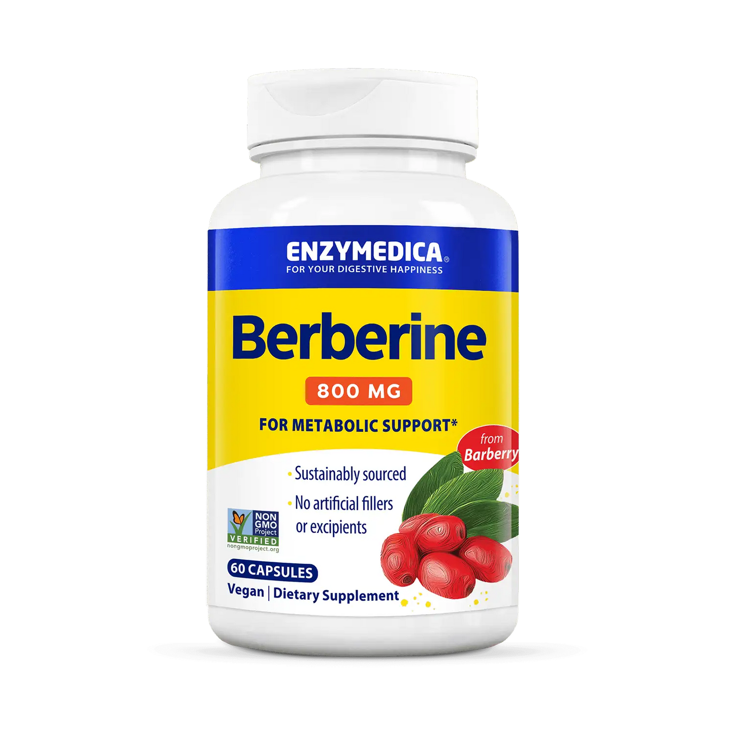 New! Lower Potency, Berberine 800