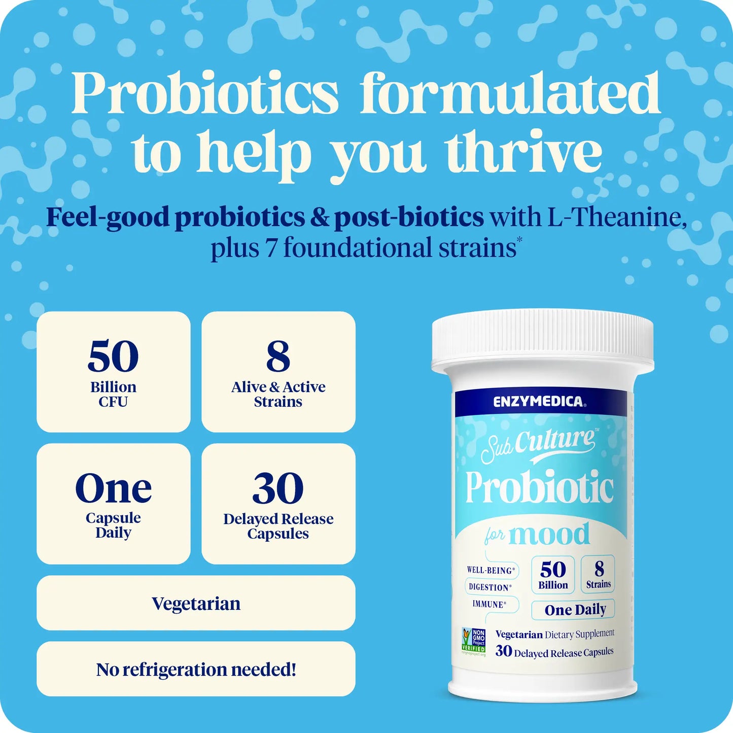 Subculture Probiotics for Mood